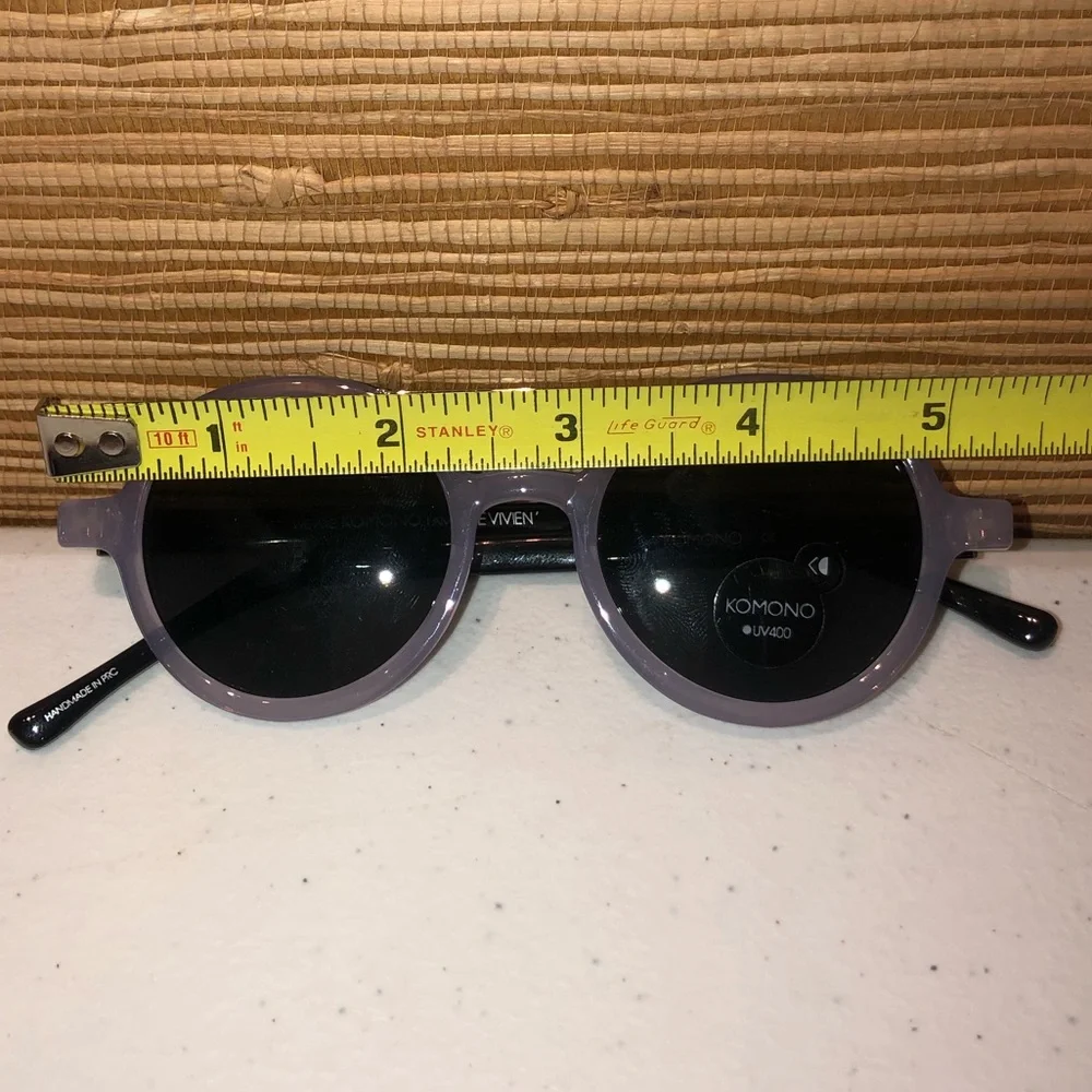 Komono Girl's Sunglasses Round Purple Black NEW
